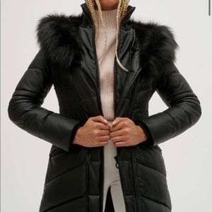 Noize Gigi subzero parka - faux leather/faux fur